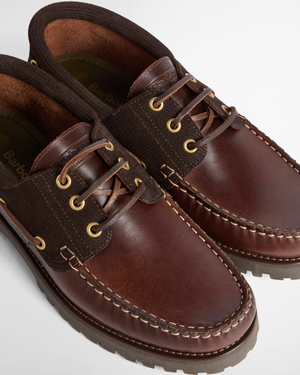Barbour Scarpe da barca Re-Engineered Deck testa di moro | ViaMonte Shop
