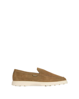 Mocassino beige in suede