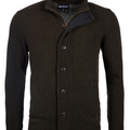 Barbour maglione patch e zip verde militare | ViaMonte Shop