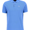 Polo uomo Barbour in pique di cotone azzurra