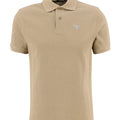 Polo uomo Barbour in pique di cotone beige | ViaMonte Shop