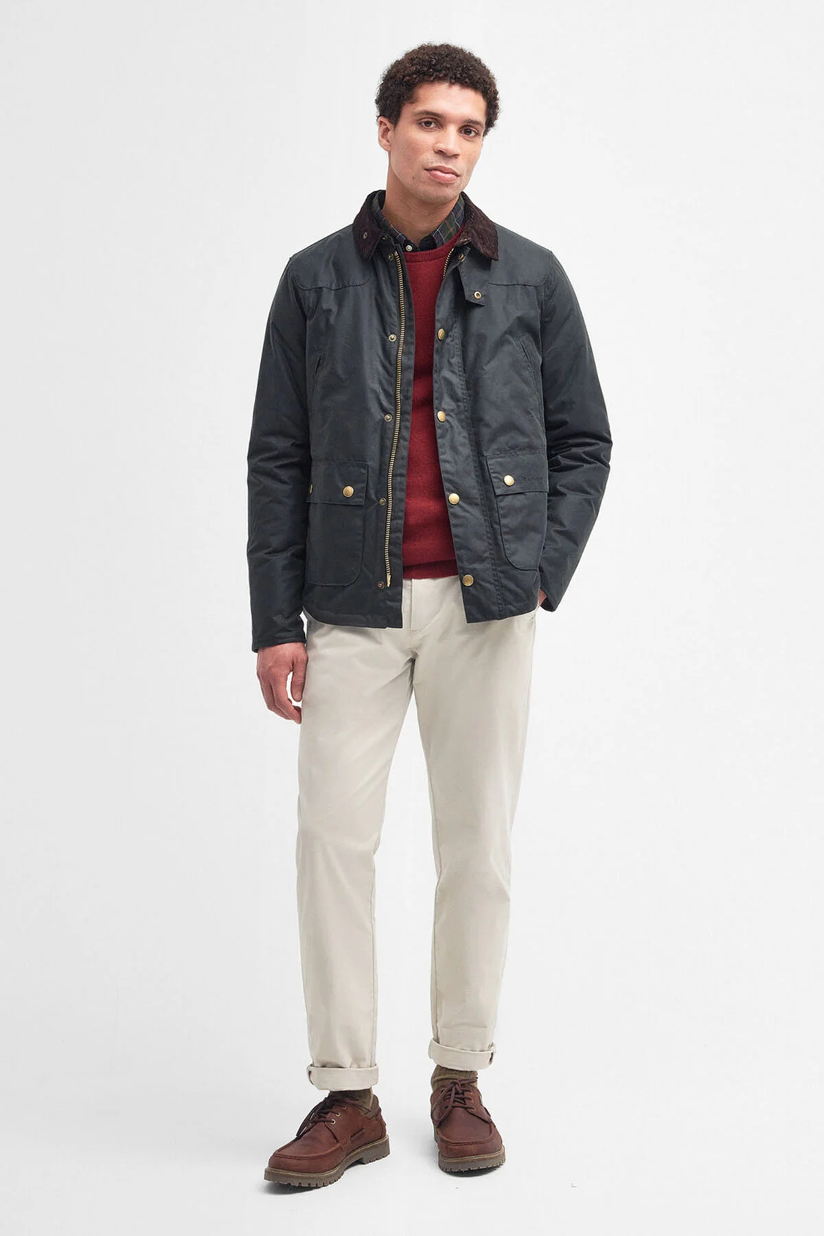 Barbour Reelin Wax Jacket – Sage | ViaMonte Shop