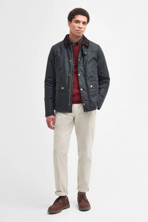 Barbour Reelin Wax Jacket – Sage | ViaMonte Shop