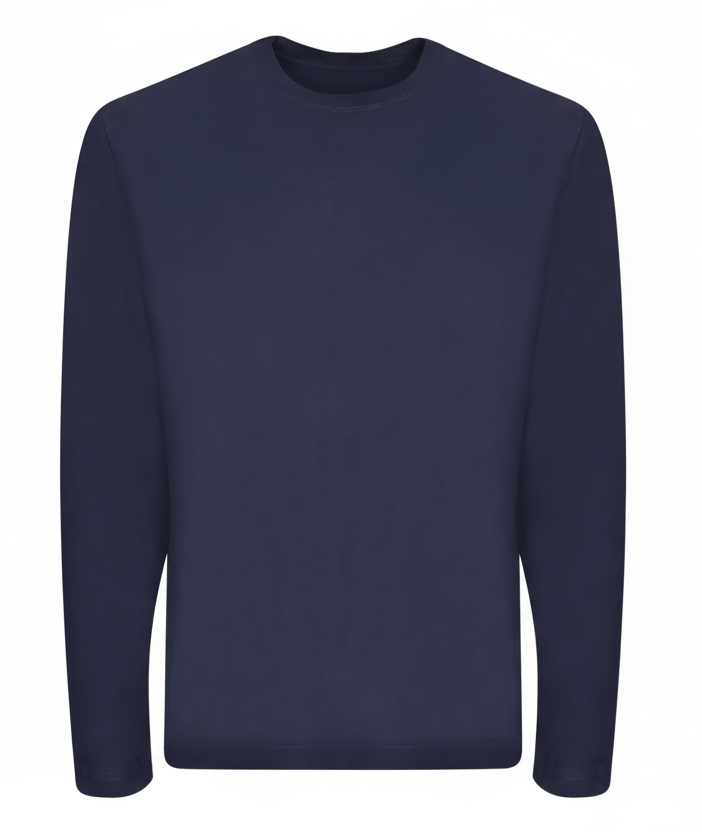 Maglia Girocollo Manica Lunga blu navy | ViaMonte Shop