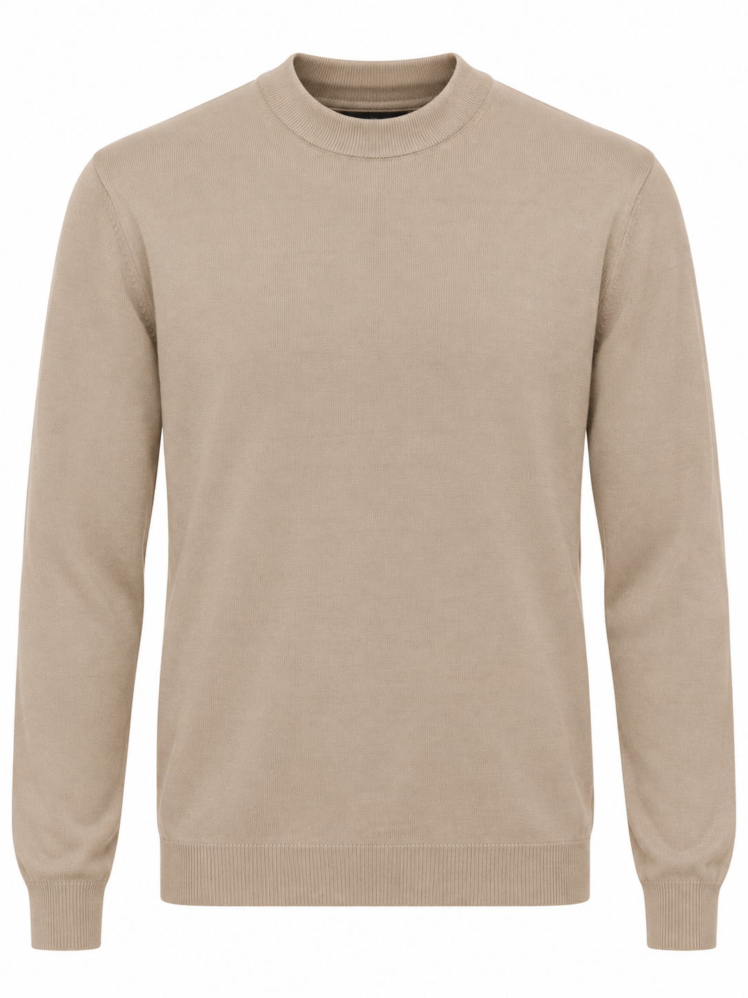 LWBR  dolcevita beige chiaro uomo in lana merinos