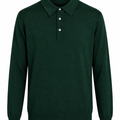 LWBR polo in lana merinos extrafine verde bottiglia