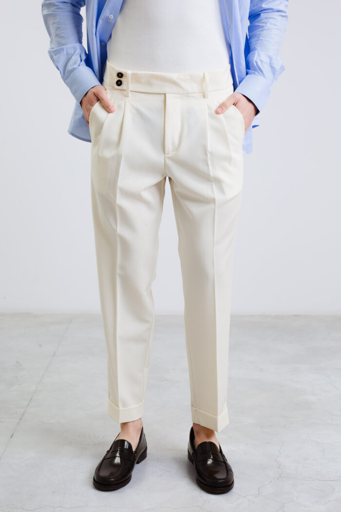 Lima Pantalone Over Burro | ViaMonte Shop