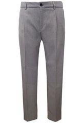 BE ABLE pantalone in fresco lana uomo grigio melange