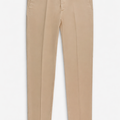 Pantalone uomo Portofino Quattro.Zero in cotone beige con risvolto