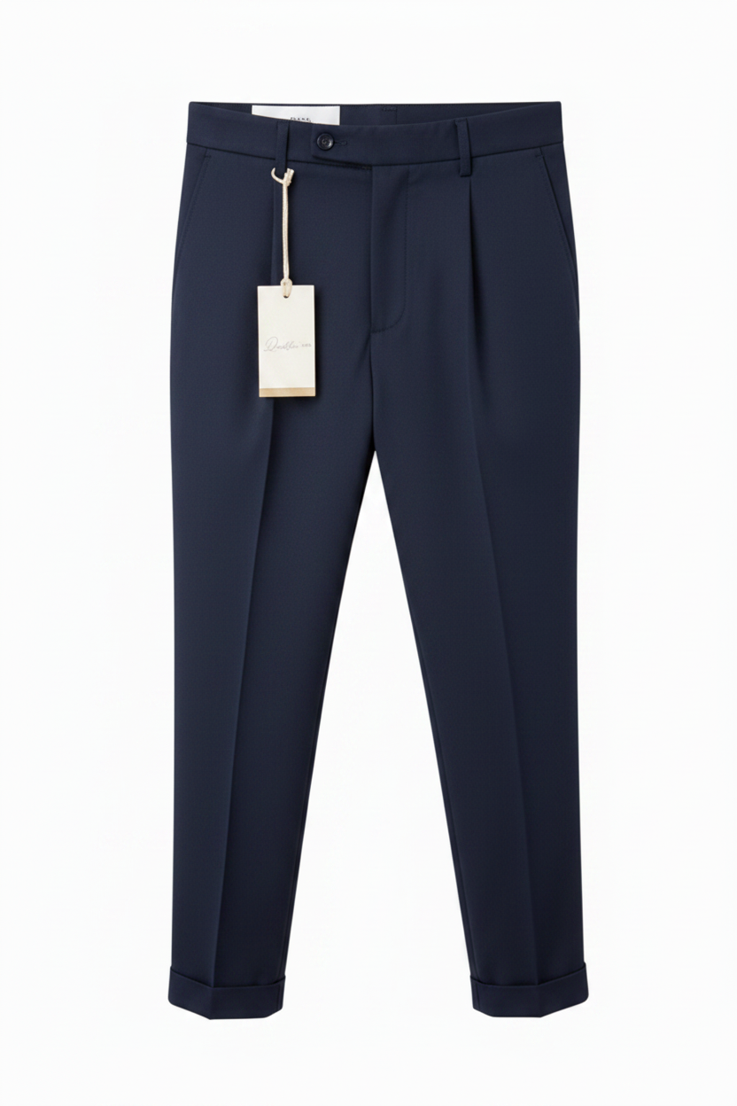 Pantalone uomo Quattro.Zero con Pince e Risvolto beige | ViaMonte Shop
