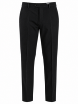 BE ABLE pantalone in fustagno di cotone nero uomo