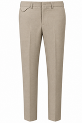 LWBR pantalone in fresco lana beige da uomo