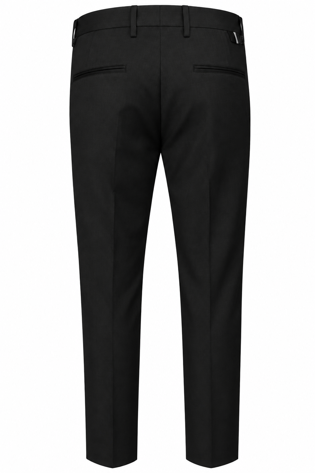 LWBR pantalone in fresco lana nero da uomo