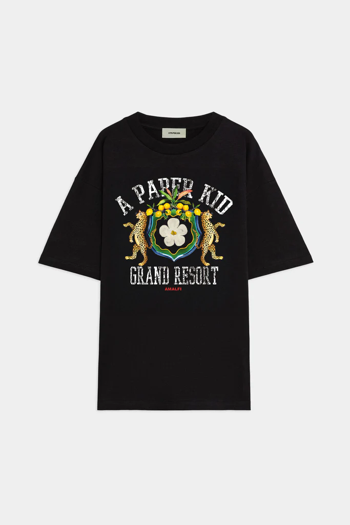 A Paper Kid T-shirt jersey uomo Nero