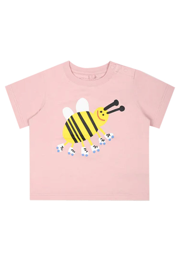 Stella mccartney t-shirt rosa neonata