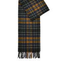 Barbour Sciarpa New Check Tartan verde senape