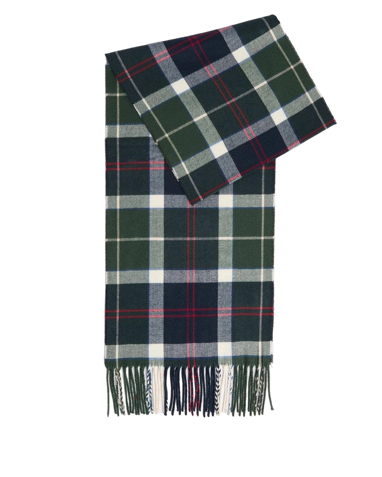 Barbour sciarpa Galingale tartan verde bottiglia