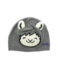 ViaMonte Shop | Emporio Armani cappello grigio neonato con patch in misto lana