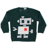 ViaMonte Shop | Pullover verde bosco bambino in lana vergine