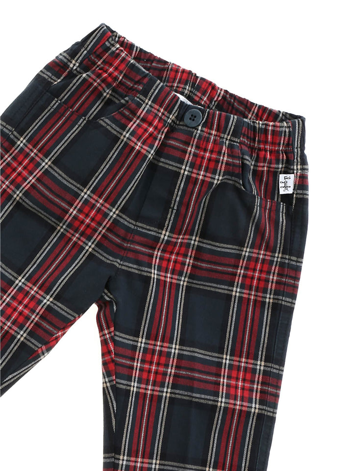 ViaMonte Shop | Pantalone baby boy in cotone stretch check