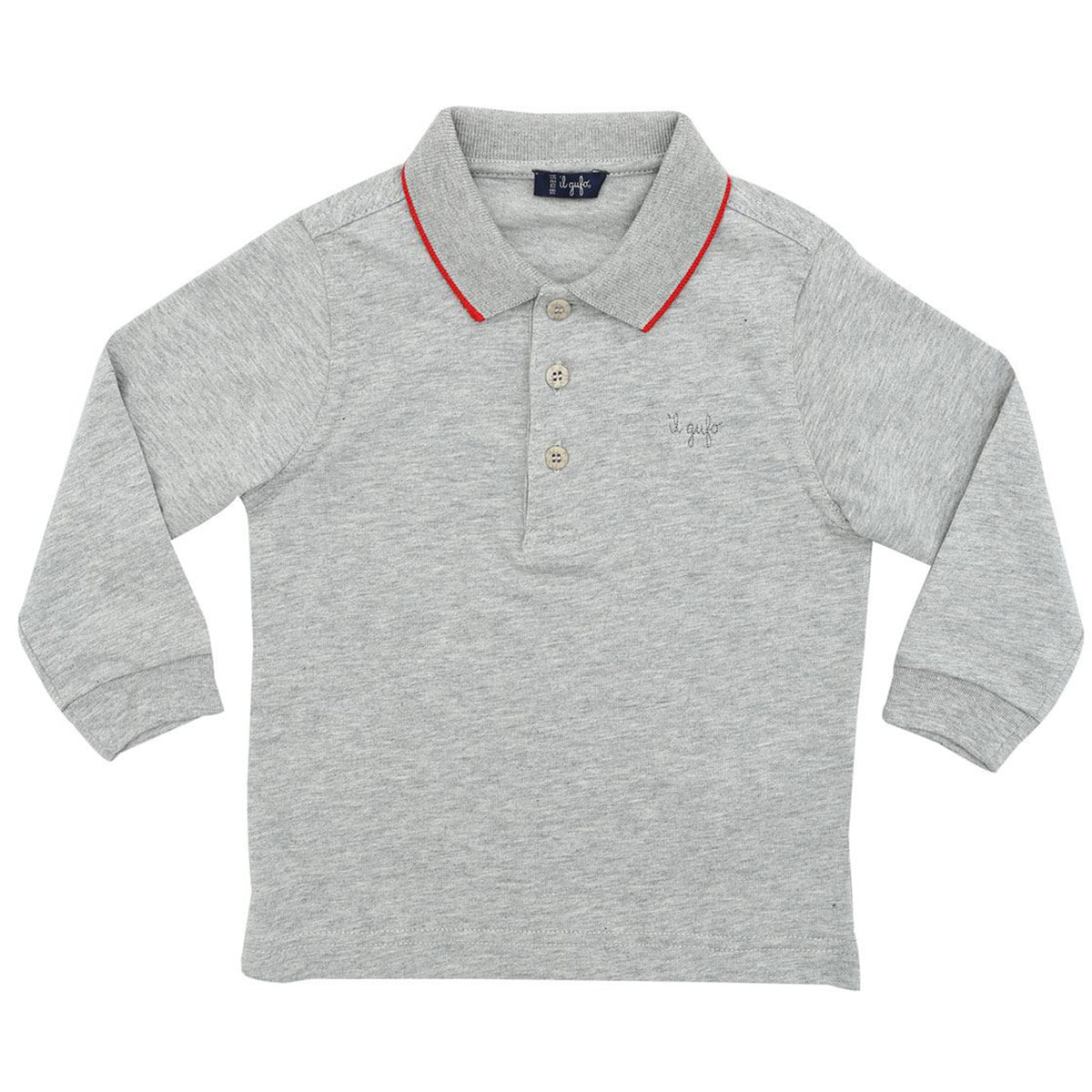 ViaMonte Shop | Polo baby boy grigia in cotone
