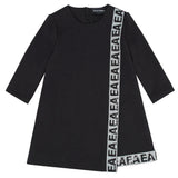 ViaMonte Shop | Vestito con paillettes bambina nero in cotone