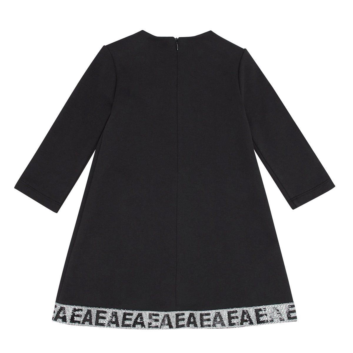 ViaMonte Shop | Vestito con paillettes bambina nero in cotone