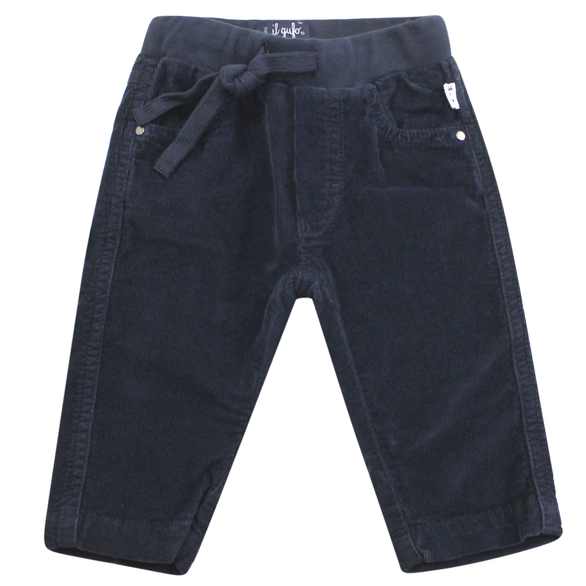 ViaMonte Shop | Il Gufo pantalone baby boy blu in velluto