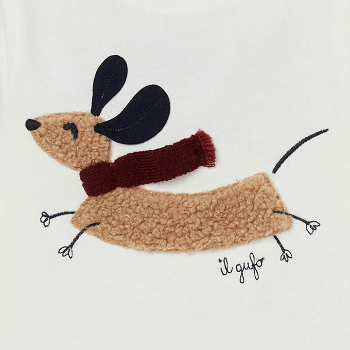 ViaMonte Shop | Il Gufo t-shirt baby in cotone bianca