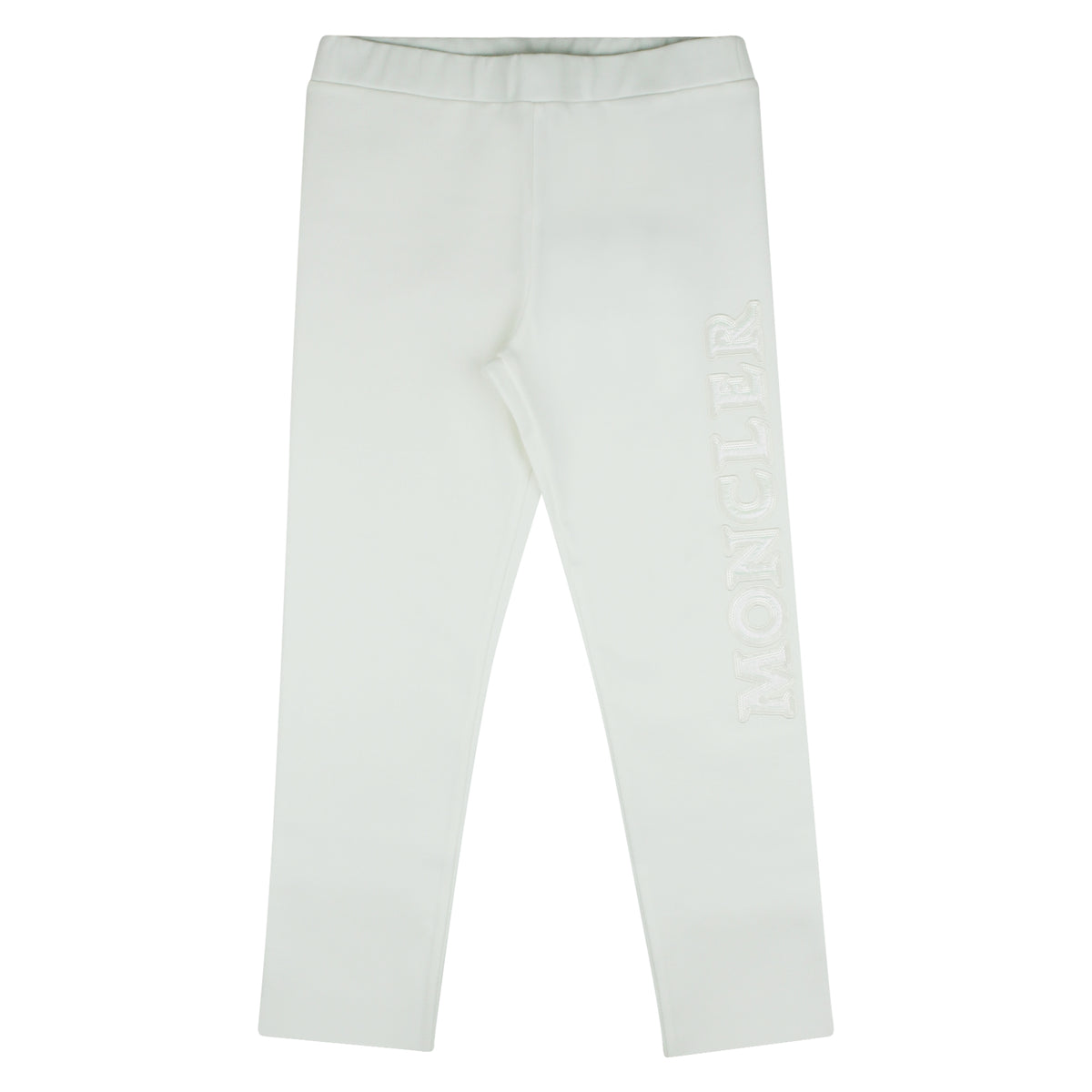 ViaMonte Shop | Moncler Enfant pantalone bambina in jersey di cotone avorio
