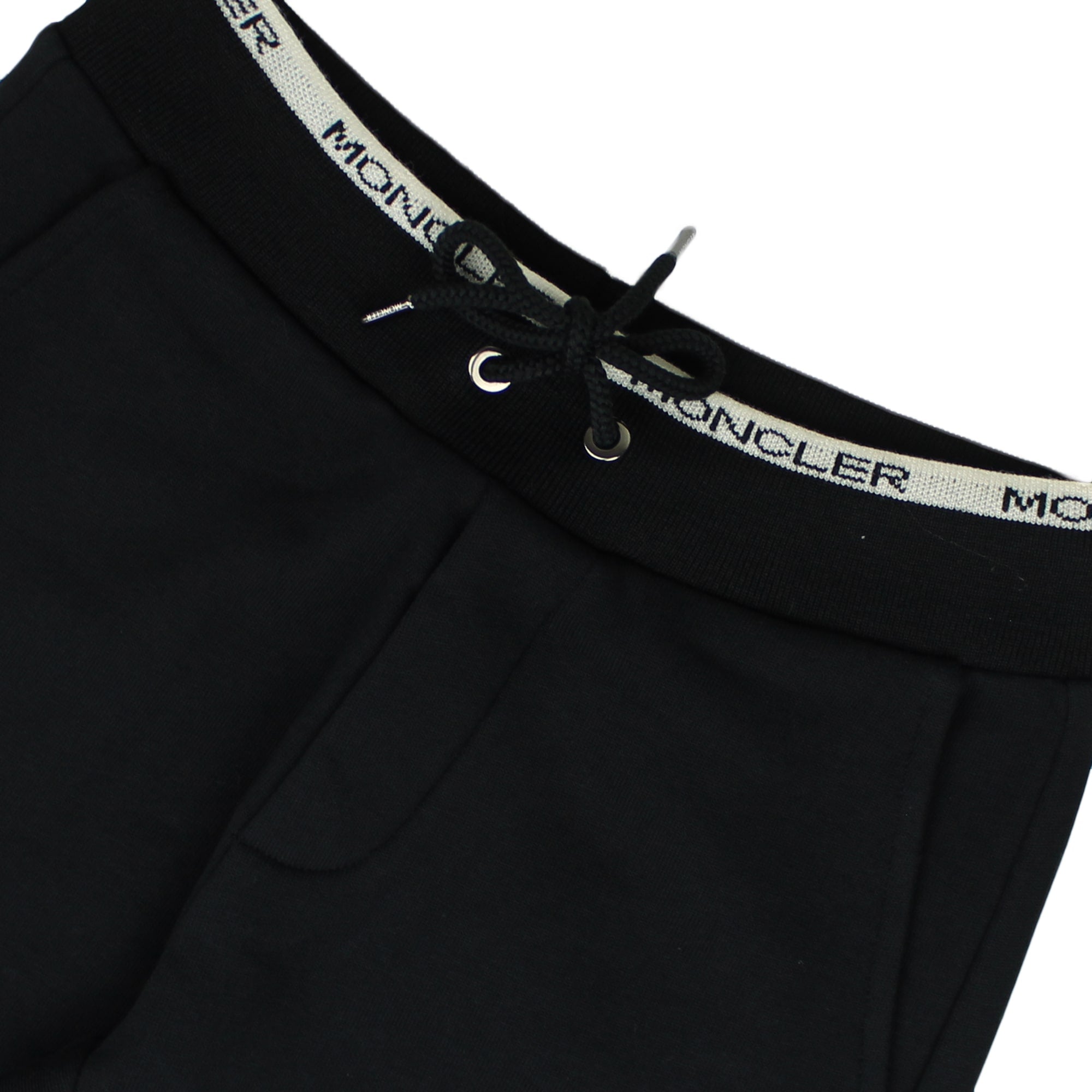 ViaMonte Shop | Moncler Enfant pantalone jogging bambino in cotone nero