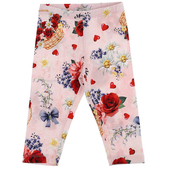 ViaMonte Shop | Monnalisa leggings baby stampa all over in jersey di cotone