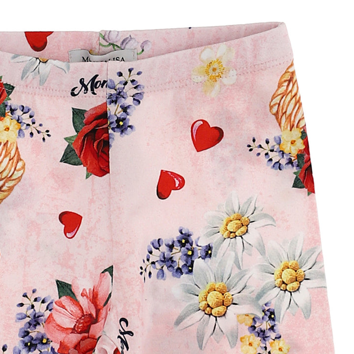 ViaMonte Shop | Monnalisa leggings baby stampa all over in jersey di cotone
