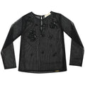 ViaMonte Shop | Twin Set Simona Barbieri blusa bambina in tulle plumetis con ricamo