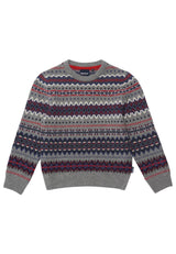 ViaMonte Shop | Barbour kid's maglia bambino in lana jacquard a fantasia