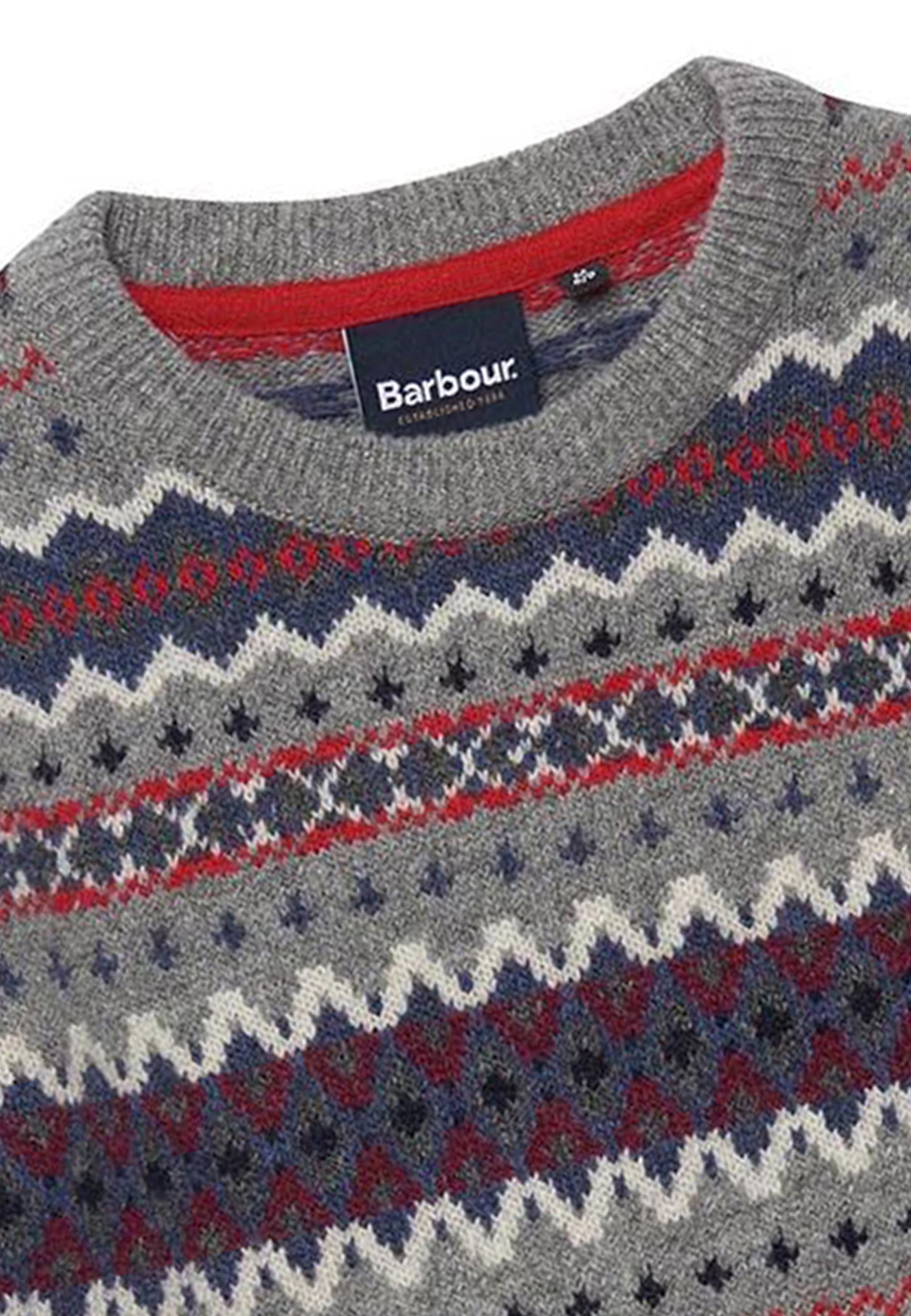 ViaMonte Shop | Barbour kid's maglia bambino in lana jacquard a fantasia