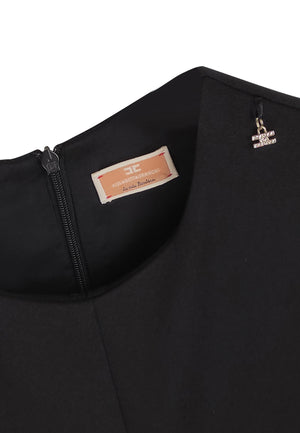 ViaMonte Shop | Elisabetta Franchi La Mia Bambina abito teen nero in crepe