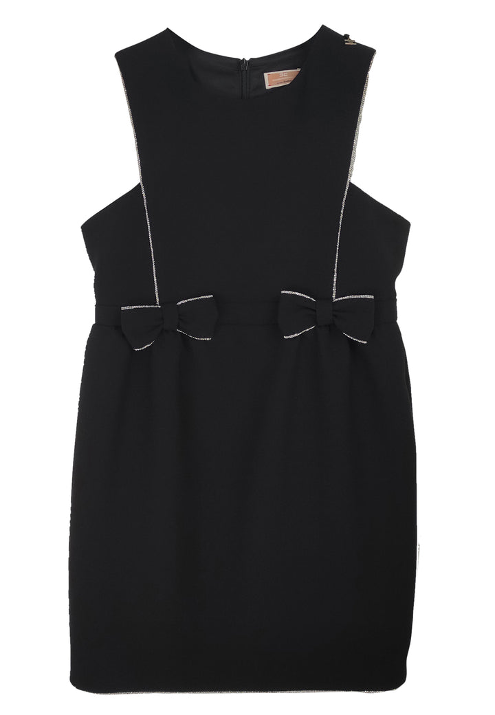 ViaMonte Shop | Elisabetta Franchi La Mia Bambina abito bambina nero in crepe