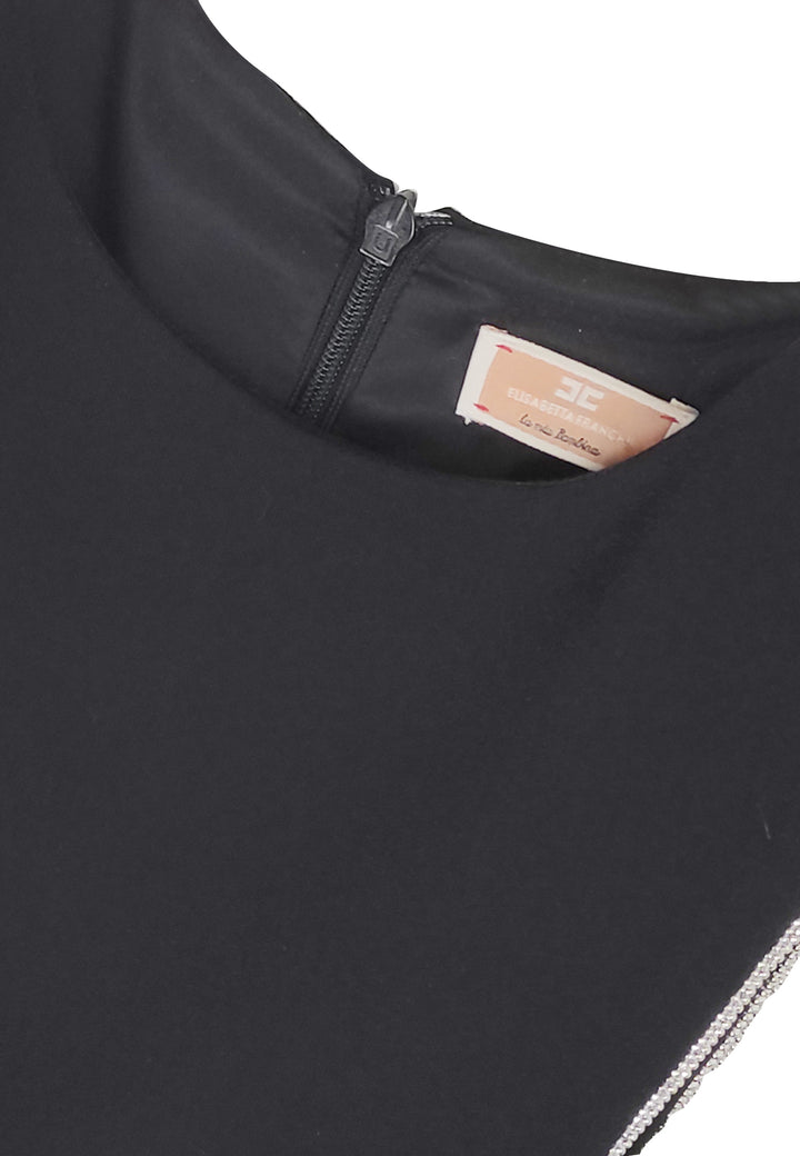 ViaMonte Shop | Elisabetta Franchi La Mia Bambina abito bambina nero in crepe