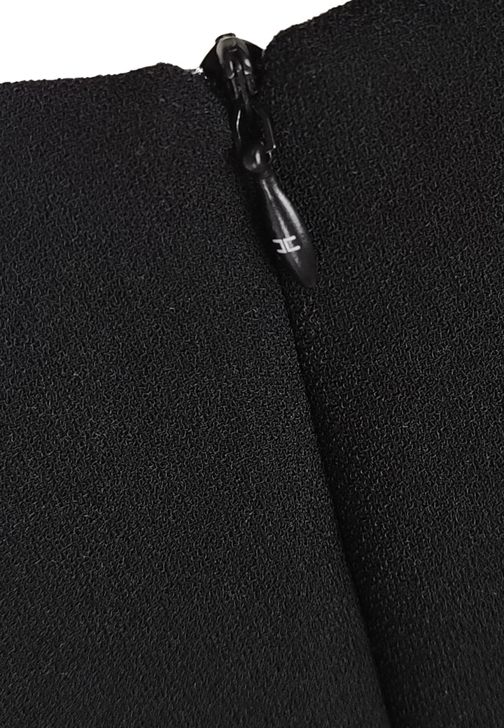 ViaMonte Shop | Elisabetta Franchi La Mia Bambina abito bambina nero in crepe