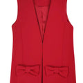 ViaMonte Shop | Elisabetta Franchi La Mia Bambina gilet bambina rubino in crepe