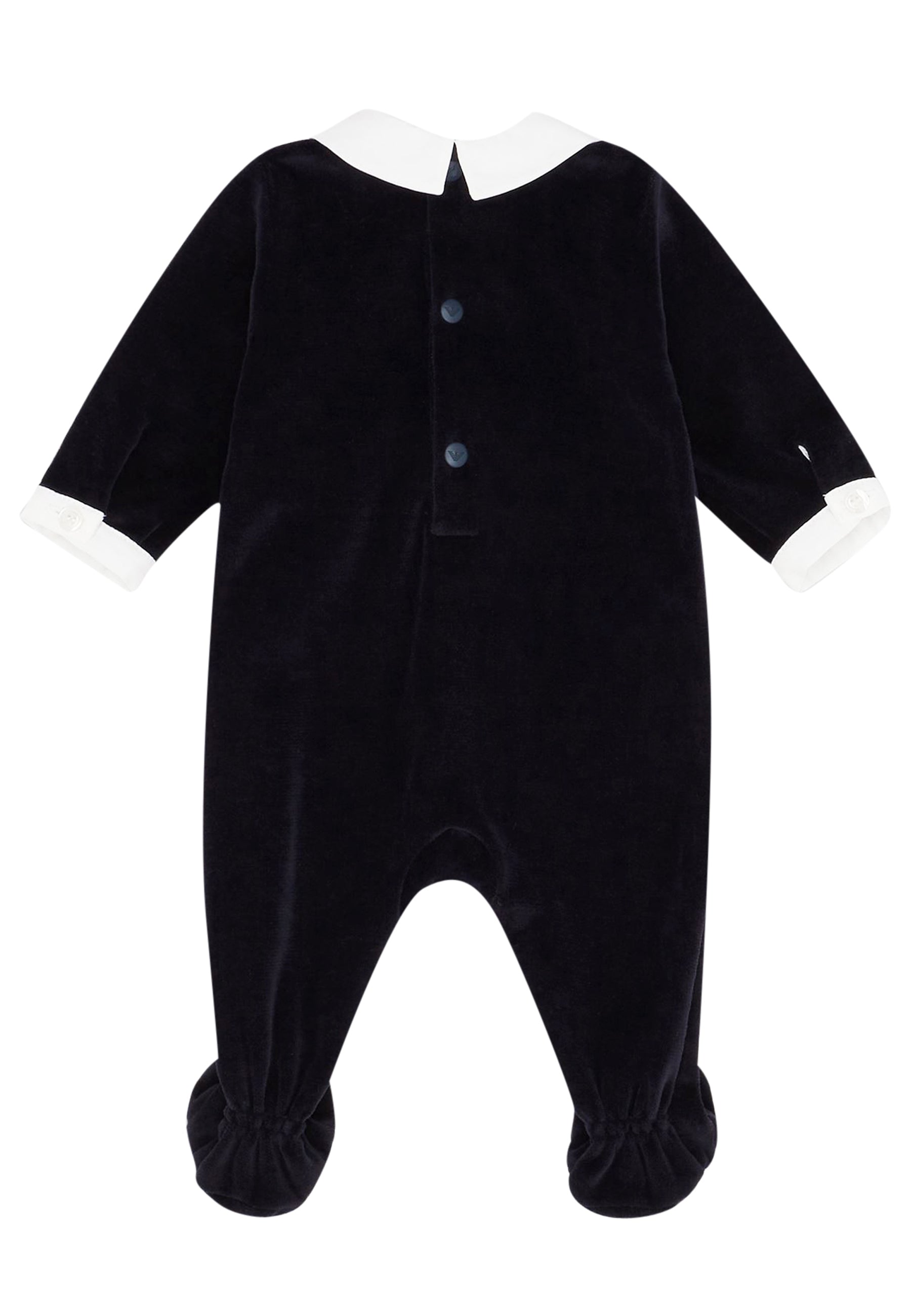 ViaMonte Shop | Emporio Armani tutina baby boy blu in ciniglia