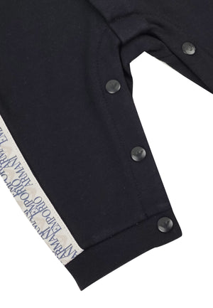 ViaMonte Shop | Emporio Armani tutina baby boy blu in cotone