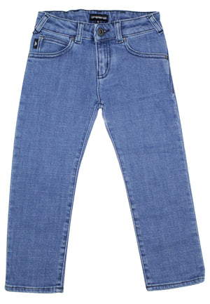 ViaMonte Shop | Emporio Armani bambino jeans blu in cotone