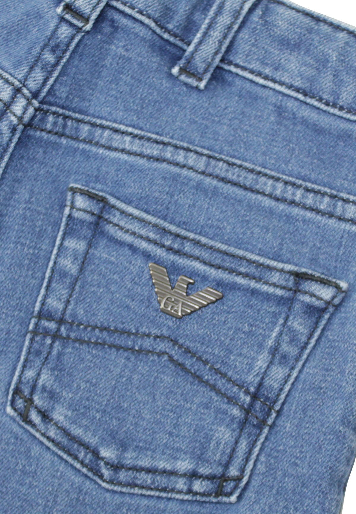 ViaMonte Shop | Emporio Armani bambino jeans blu in cotone