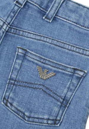 ViaMonte Shop | Emporio Armani bambino jeans blu in cotone