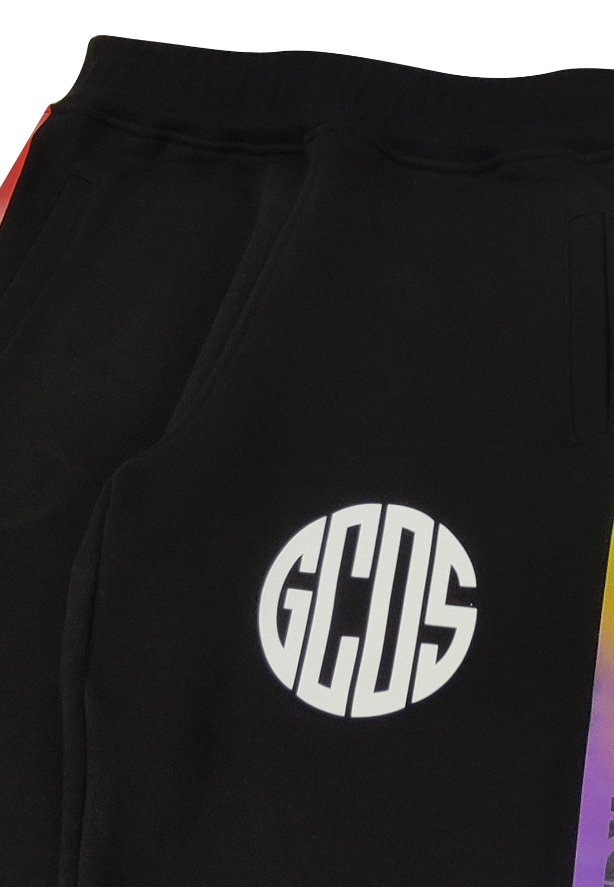ViaMonte Shop | GCDS pantalone sportivo bambino nero in felpa di cotone