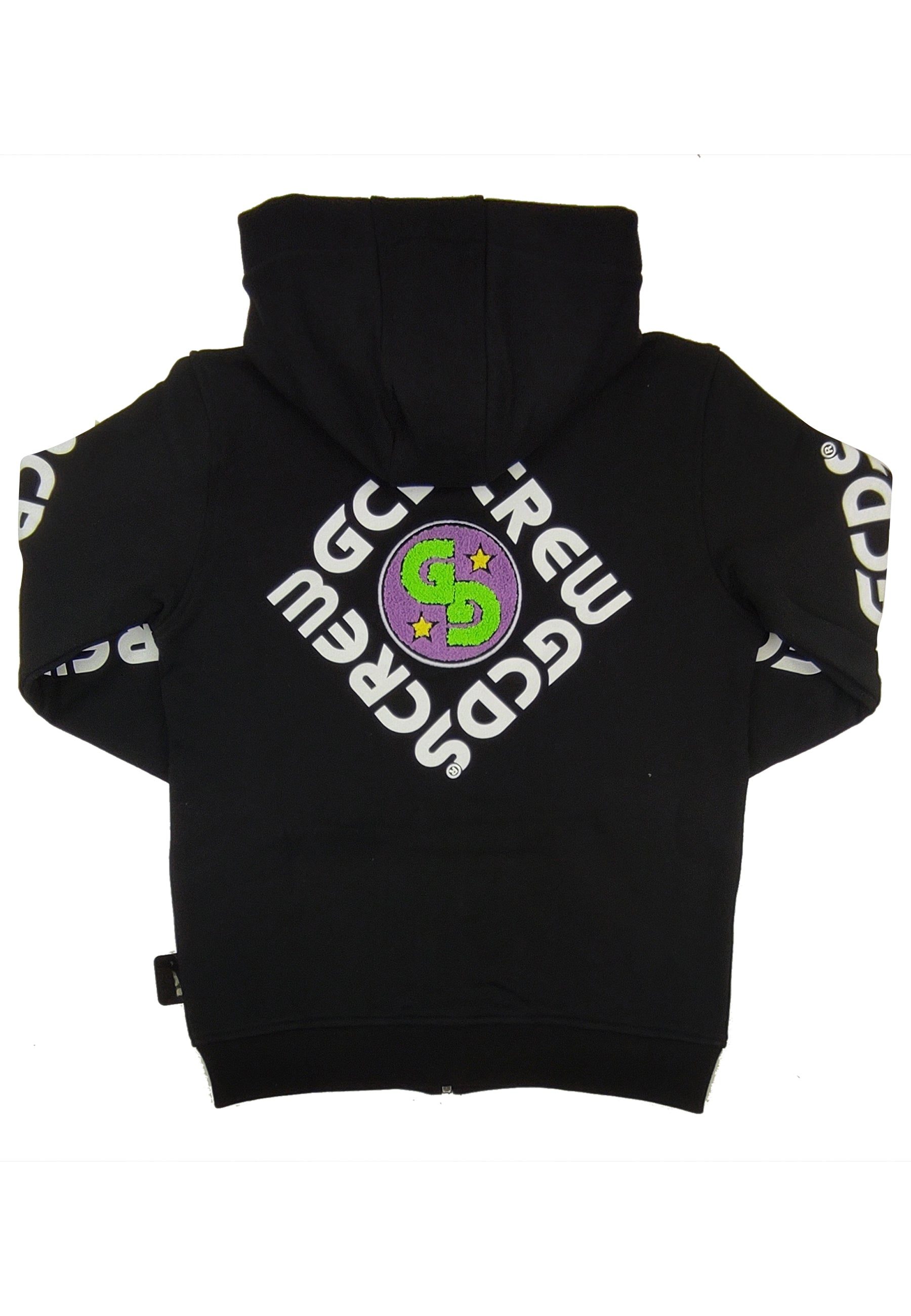 ViaMonte Shop | GCDS bambino felpa nera in cotone con cappuccio