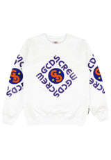 ViaMonte Shop | GCDS bambino felpa bianca in cotone