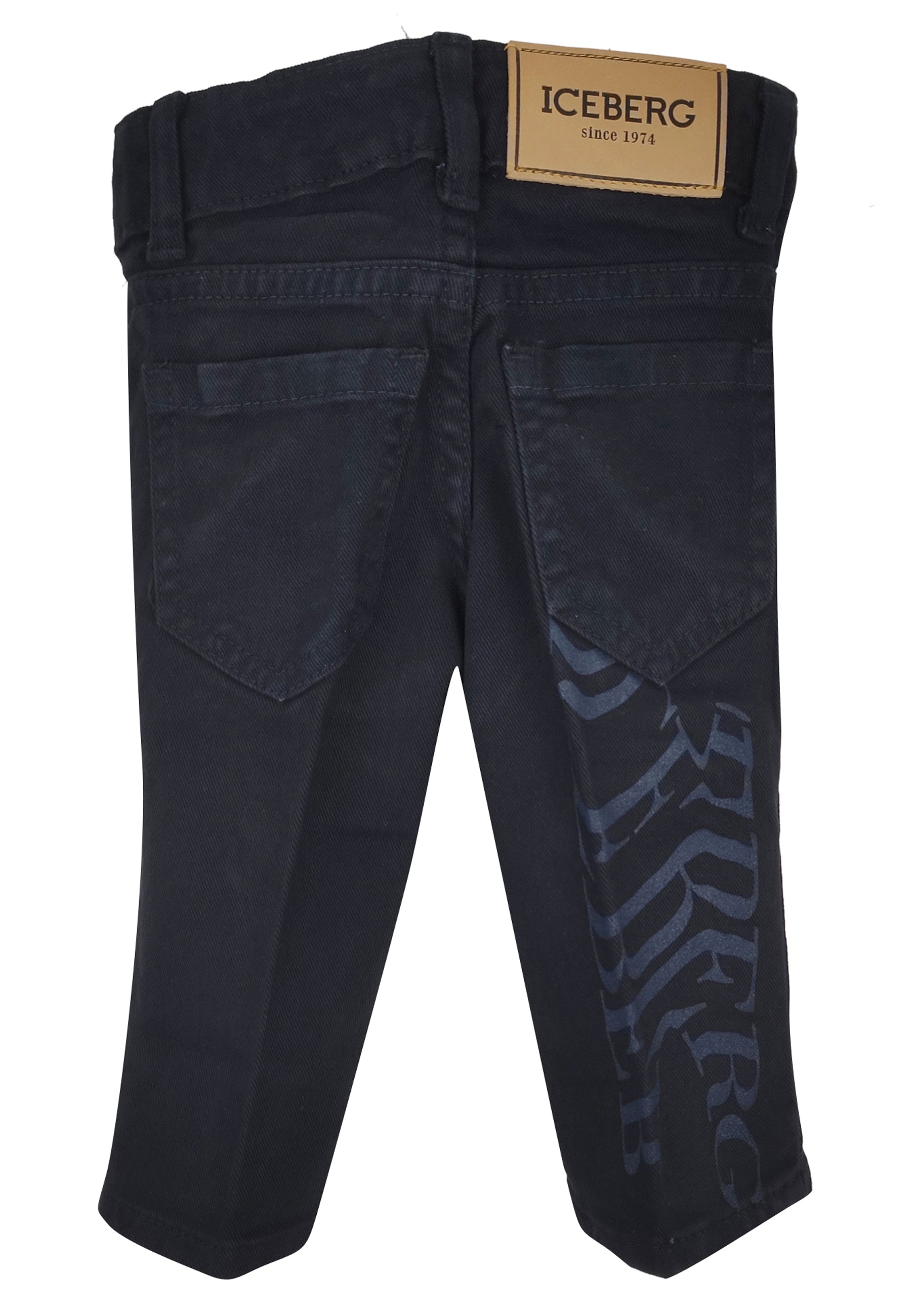 ViaMonte Shop | Ice Iceberg pantalone baby boy blu in bull di cotone